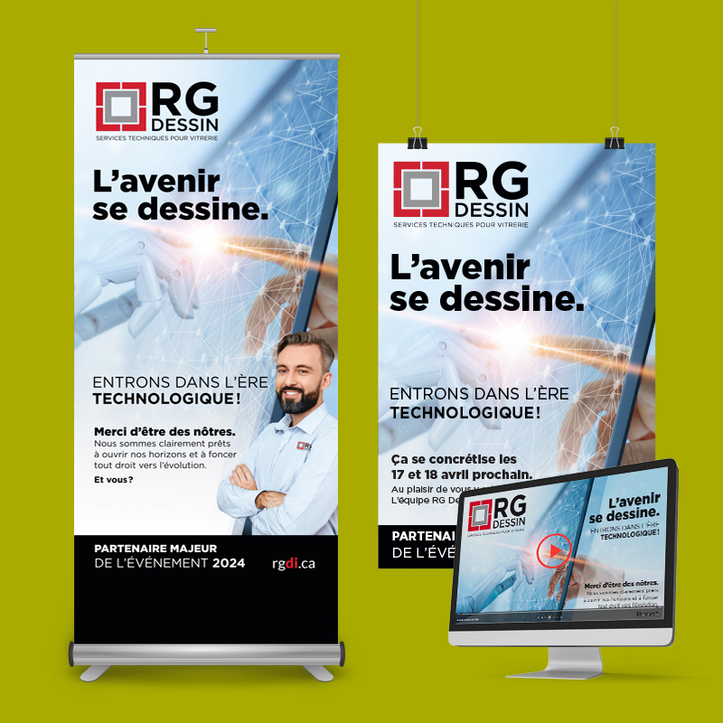 Création d'un roll-up publicitaire