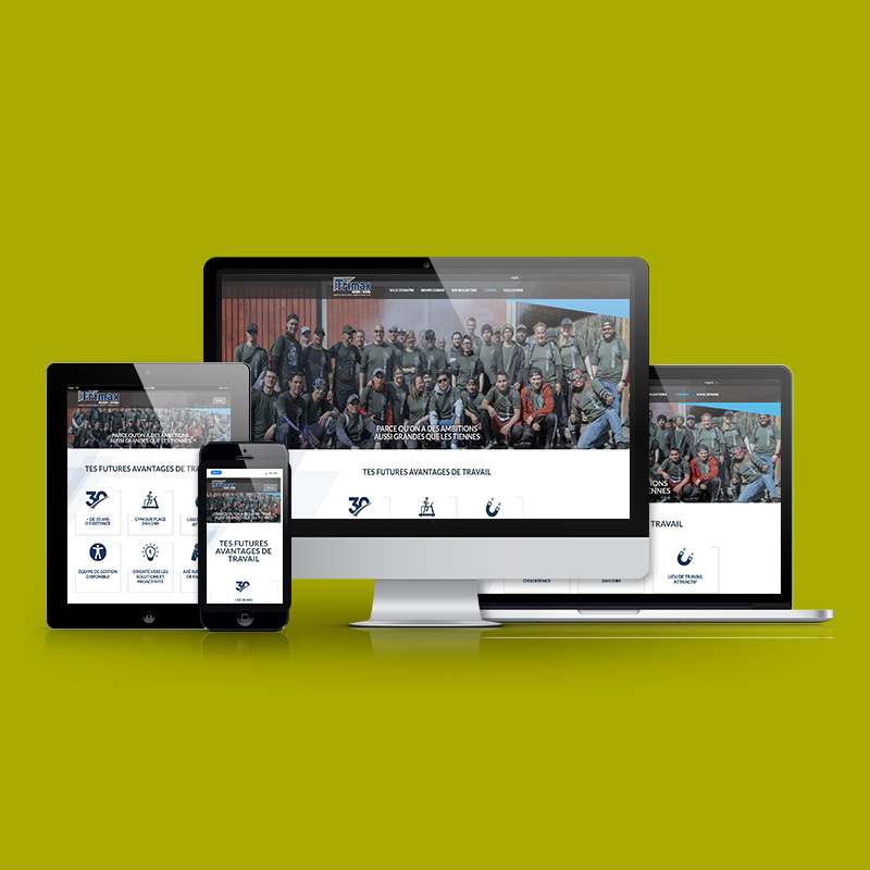 Création d'un site internet pour Trimax